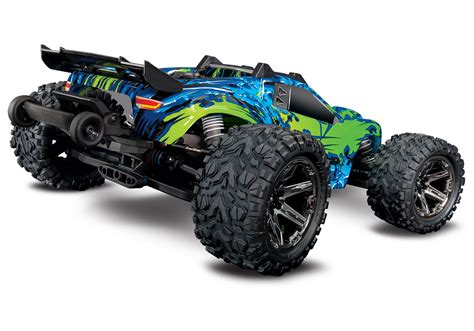 Traxxas Rustler 4x4 VXL grün RTR 1:10 1x 2S 5000 mAh Akku und ID ...