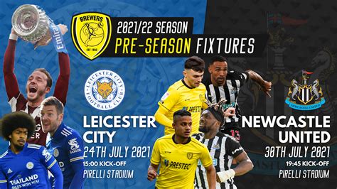 BREWERS TO HOST FA CUP WINNERS LEICESTER CITY IN PRE-SEASON - News ...