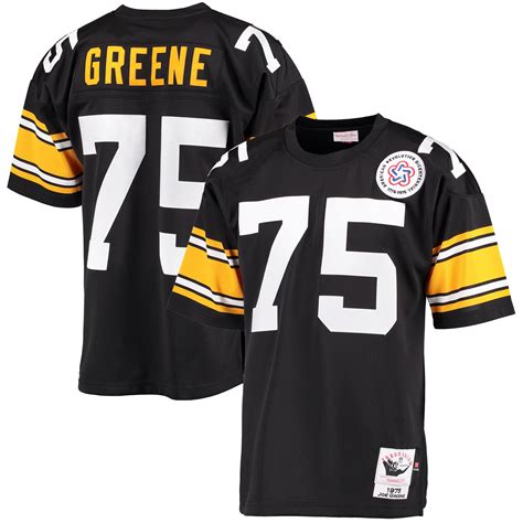 Mitchell & Ness Joe Greene Pittsburgh Steelers Black Authentic ...