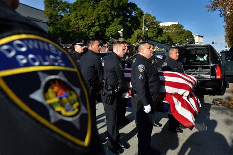 Thousands honor slain Downey police officer - Behind the Badge