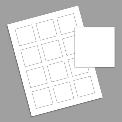 2x2 Printable Labels - Printable Calendar Blank