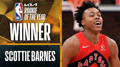 Scottie Barnes Wins #KiaROY Rookie Of The Year | 2021-22 Season ...