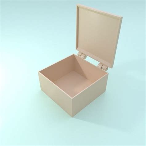 Printable box with hinges - one part only 3D Model 3D printable STL | CGTrader.com