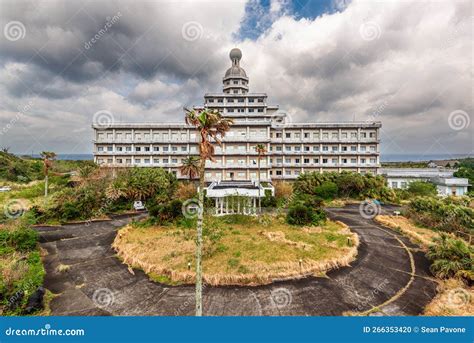 Abandoned Hotel Building Ruins on Hachijojima Island, Japan Stock Photo ...