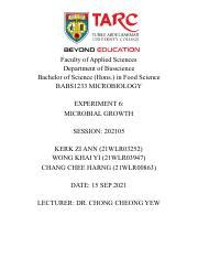 Experiment 6 Microbial Growth.pdf - Faculty of Applied Sciences ...