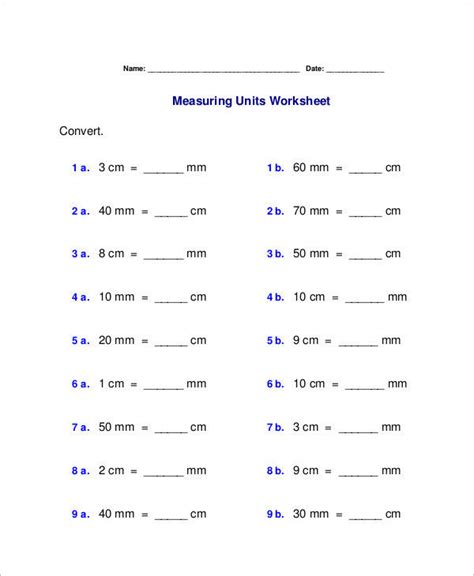 Metric Conversion Chart - 7+ Examples, Format, How to Use, Pdf