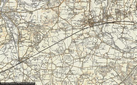 Historic Ordnance Survey Map of Woodlands Park, 1897-1909