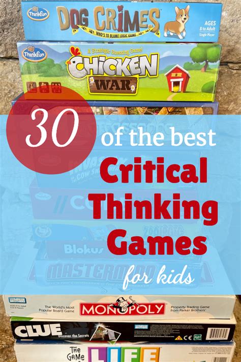 The Best Critical Thinking Games for Your Homeschool