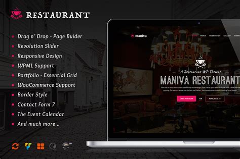 Restaurant - WordPress Theme | WordPress Themes ~ Creative Market