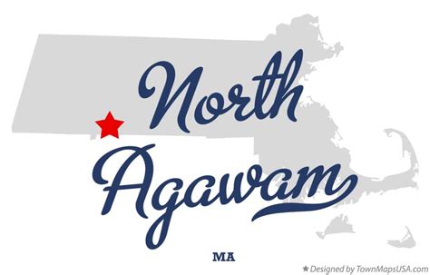 Map of North Agawam, MA, Massachusetts