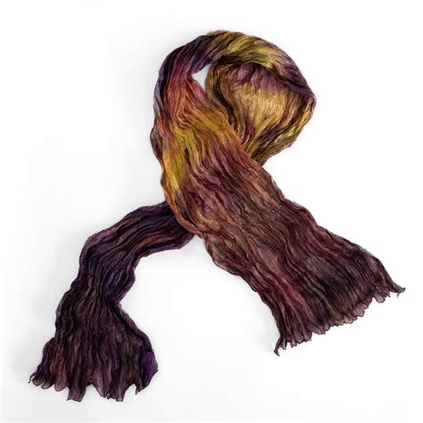 Crinkled Silk Scarf - Yad LaKashish