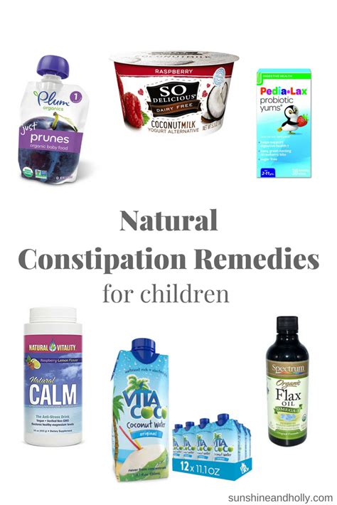 Natural Constipation Remedies for Children - Sunshine and Holly