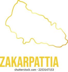 Zakarpattia Map West Ukrainian Region Stock Vector (Royalty Free) 2253147153 | Shutterstock