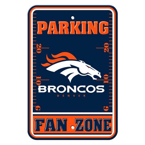 Denver Broncos Plastic Parking Sign - Fan Zone | Broncos fans, Denver ...