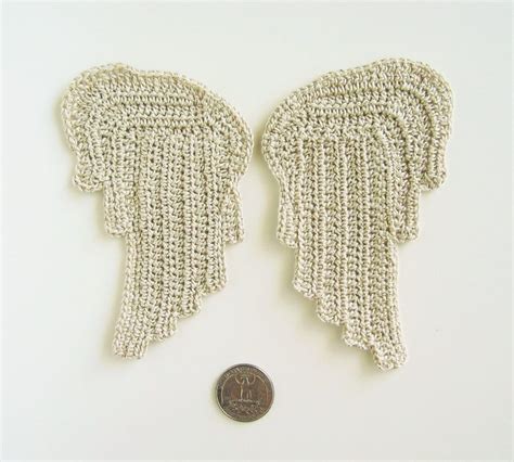 Crochet PATTERN Angel Wings Two Styles Appliques - Etsy