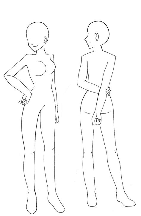 Female Anime Body Template