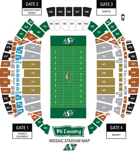 Mosaic Stadium Seating Chart - Stadium Seating Chart