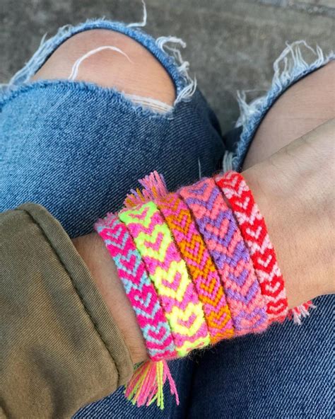 DIY Heart Friendship Bracelets