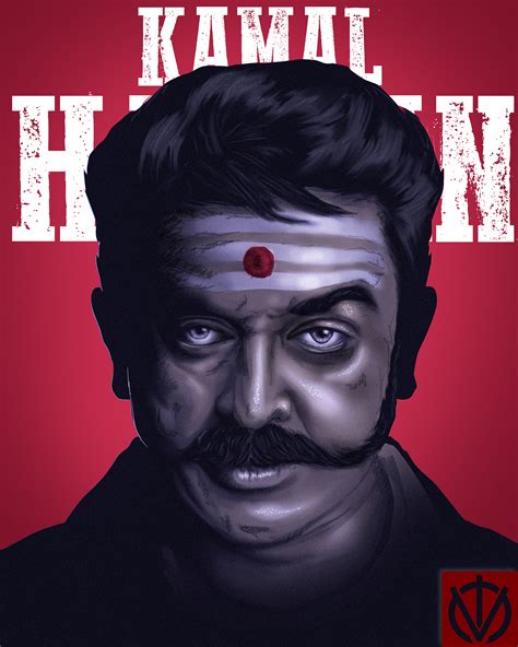 KAMAL HASSAN VIRUMANDI illustration poster on Behance