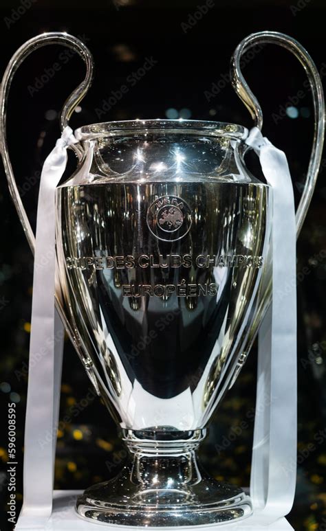 The UEFA champions league trophy winners of Real Madrid football club ...