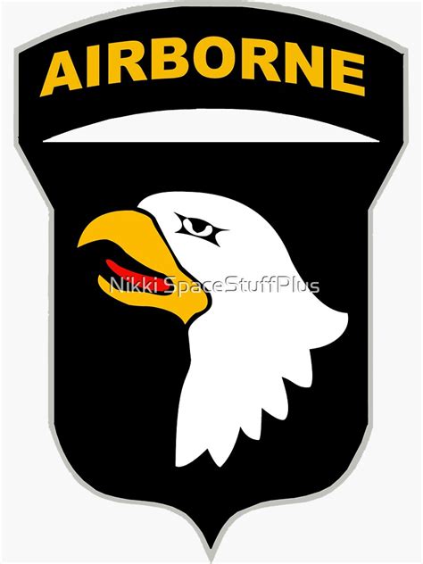 "101st Airborne Insignia" Sticker by Spacestuffplus | Redbubble