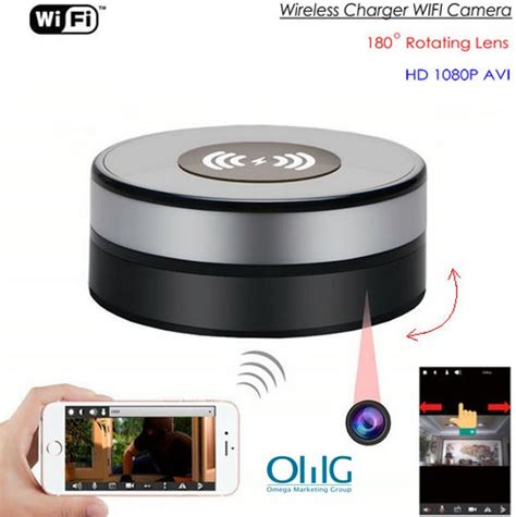 SPY243 – OMG Wireless Charger WIFI Hidden SPY Camera, 180 Degree ...