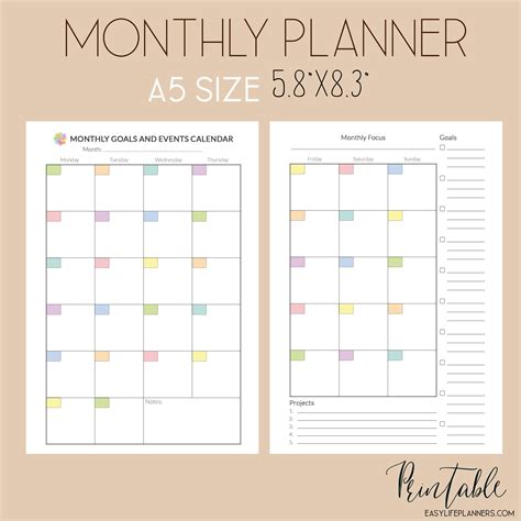 Printable Planner Inserts