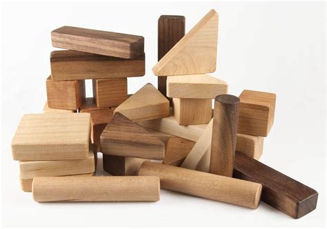 Wood Building Blocks 30 pc. Wooden Toy Montessori Wood | Etsy | Wooden toys plans, Wooden toys ...