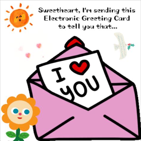 To Tell You That I Love You. Free Send an Electronic Greeting Card Day ...