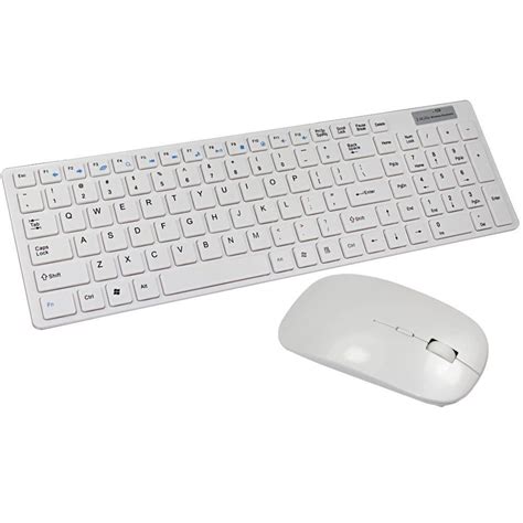 2017 White 2.4g Wireless Keyboard And Mouse Combo For Mac Dell Hp Lenovo Pc Desktop Computer By ...