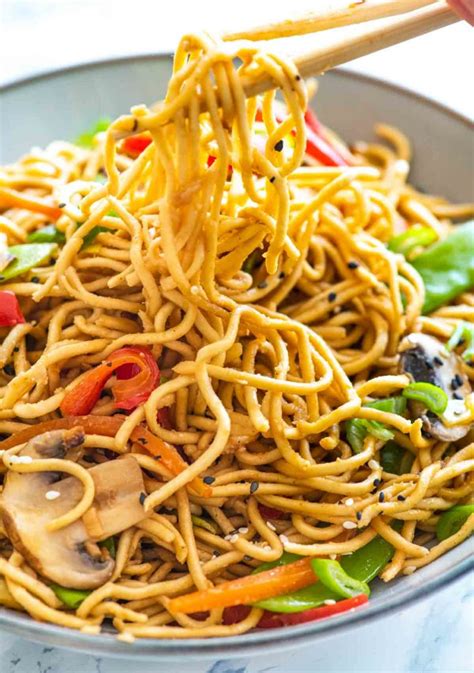 Vegetable Chow Mein - Caramel Tinted Life