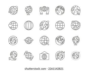 World Globe Planet Icons Earth Hands Stock Vector (Royalty Free) 2261142821 | Shutterstock
