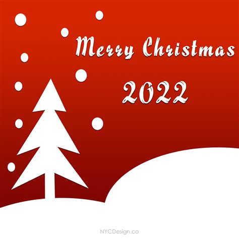 Christmas Card 2022, Merry Christmas Card, Free Printable – Paper Christmas Tree – NYCDesign.co ...