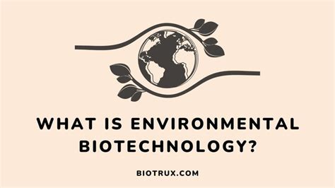 What is Environmental Biotechnology: Meaning, Scopes & Applications ...