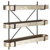 Galvanized Metal Tray Wall Shelf | Home decor, Galvanized metal trays, Metal trays