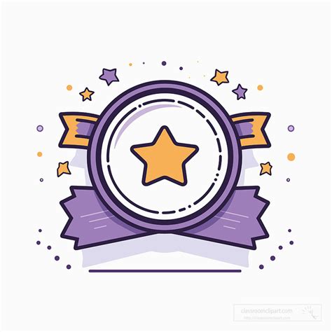 Achievements and Awards Clipart-purple and gold achievement certificate clip art