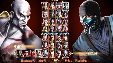 Mortal Kombat Komplete Edition PS3 - LISTA TODOS PERSONAGENS / ALL CHARACTERS COSTUMES - YouTube