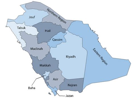 Administrative regions of Saudi Arabia. All of the 13 administrative ...