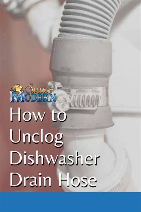 How to Unclog Dishwasher Drain Hose | Dishwasher drain hose, Unclog dishwasher, Clogged dishwasher