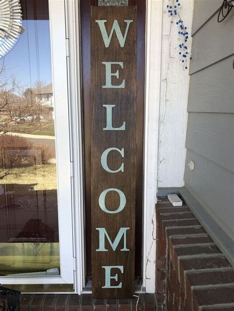 Amazingly Easy DIY Front Porch Welcome Sign For Your Home - Chas' Crazy ...