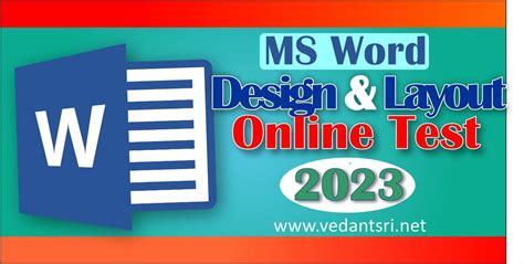 MS Word Basic Home Menu, Online Test 2023