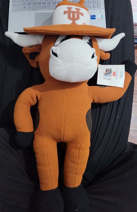 University of Texas Mascot UT Longhorns Beevo Plush Toy 28” Hook ‘em Horns NWT | eBay