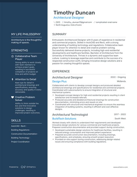 3 Architectural Designer Resume Examples & How-To Guide for 2024