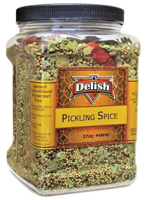 Picking Spice by It's Delish, 27 oz Reusable Container Gourmet All Natural Blend of Pickling ...