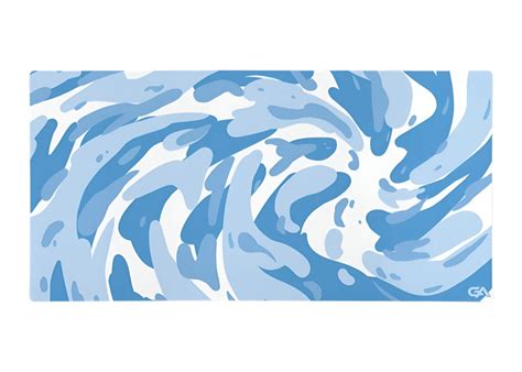 Icy Cyan Swirl Mousepad – GutzyAiden