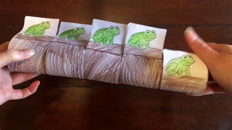 Five Green and Speckled Frogs Craft and Activity - YouTube