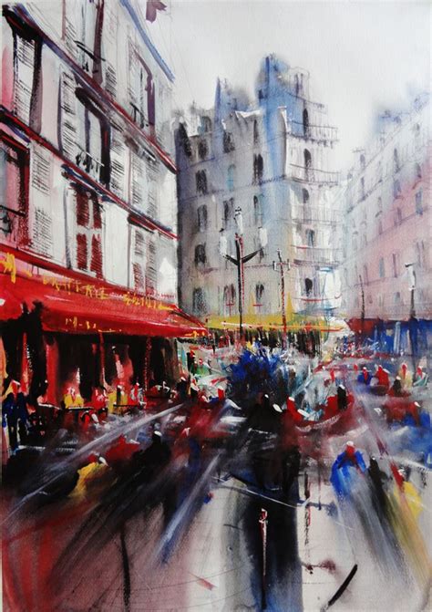 Montmartre Serie (Paris) - Watercolor paintings on Behance | Paris ...