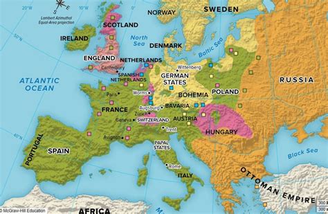 The Reformation in Europe Map Review Diagram | Quizlet