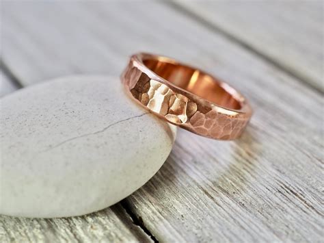 Hammered copper ring | Heavy copper ring | Heavy hammered copper ring ...