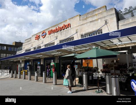 Wimbledon Overground and Underground train station in South West London ...